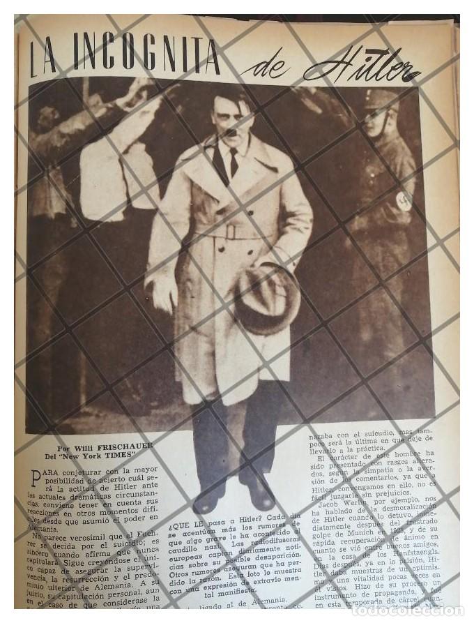 Poster collecting: AFICHES RETRO ESPECULAN LOCURA DE HITLER 1944