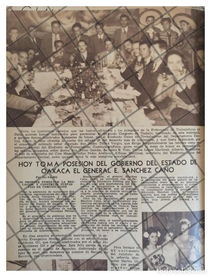 Poster collecting: AFICHE RETRO 1944 TOMA POSESION SANQUEZ CANO, OAX