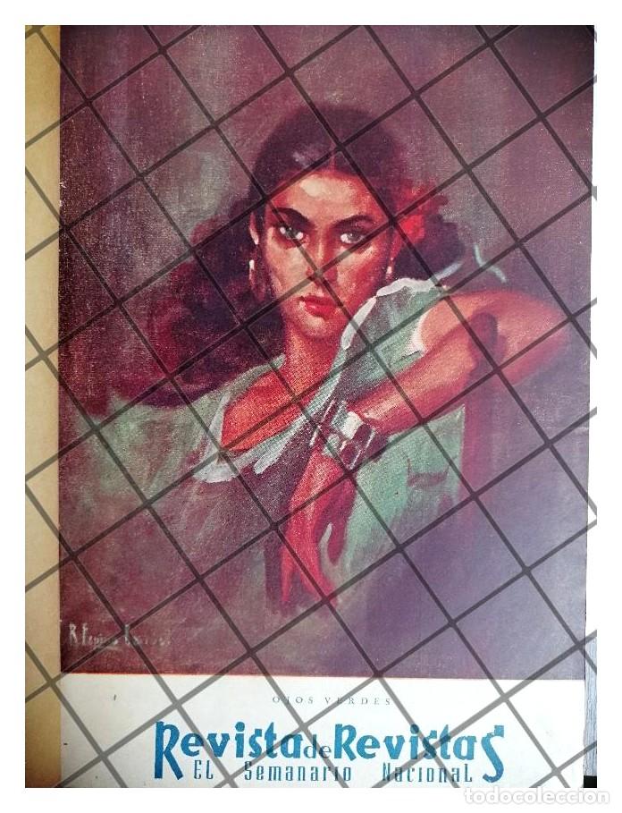 Collectionnisme d'affiches: PORTADA RETRO 1941 DE ESPINO BARROS -OJOS VERDES