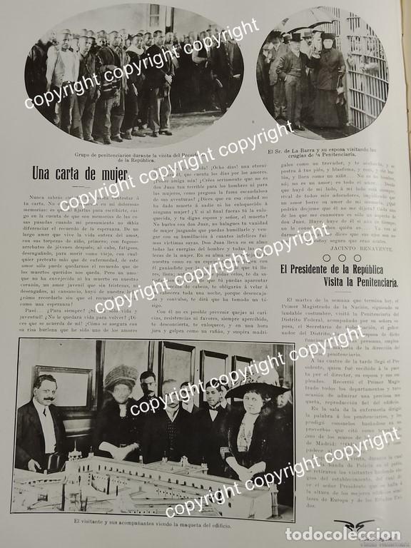 Collectionnisme d'affiches: AFICHE ANTIGUO 1911 EL PRESIDENTE EN AL PENITENCIARIA / LDM