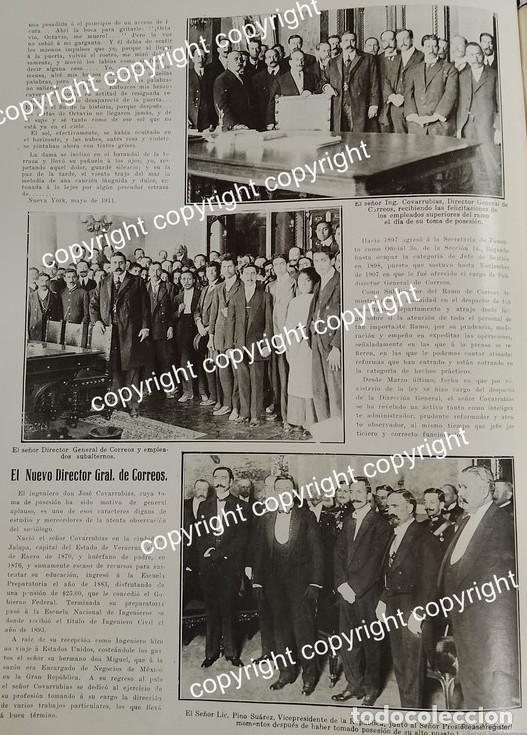 Collezionismo di affissi: AFICHE ANTIGUO 1911 FRANCISCO Y MADERO Y PINO SUAREZ EN CORREOS /POLITICOS