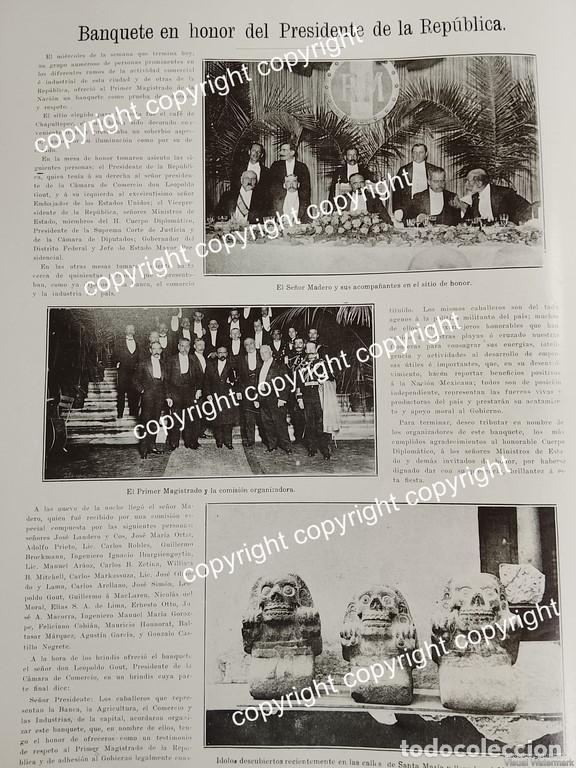 Collezionismo di affissi: AFICHE ANTIGUO 1911 FRANCISCO I MADERO Y EMPRESARIOS, CAFETERIA CHAPULTEPEC /POLITICOS