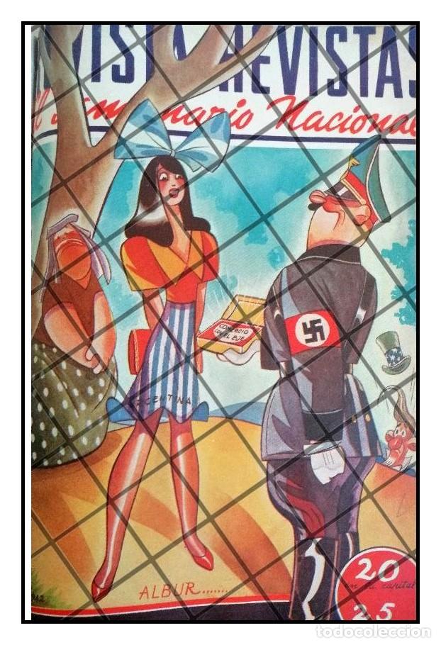 Collezionismo di affissi: CARICATURA ANTIGUA. HITLER SEDUCE A ARGENTINA 1942