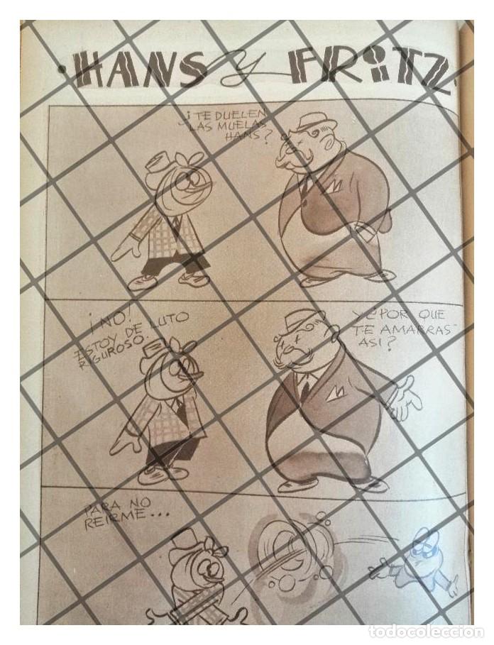Collezionismo di affissi: TIRA COMICA ANTIGUA 1942 HANS Y FRITZ /ANGEL ZAMARRIPA 12