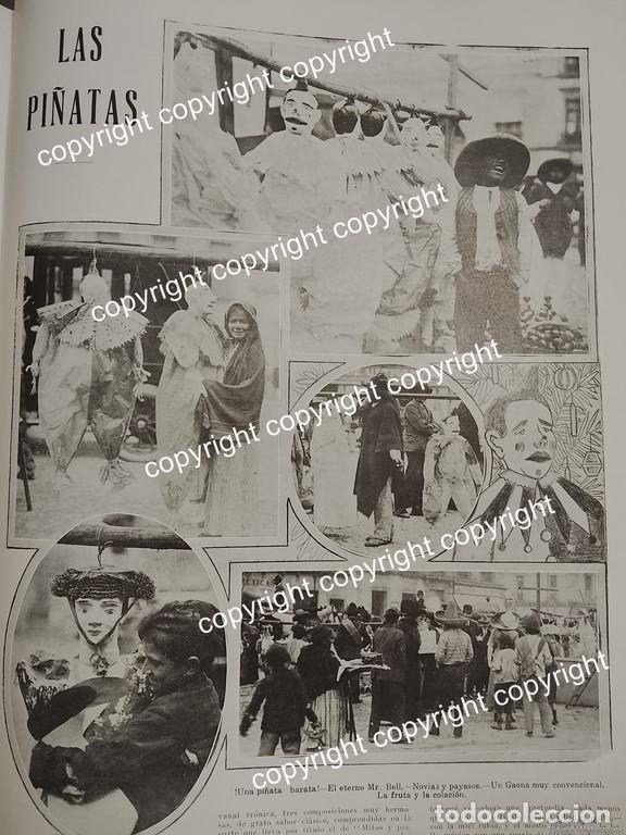 Collezionismo di affissi: AFICHE ANTIGUO 1911 LAS PI&Ntilde;ATAS MEXICANAS / LDM