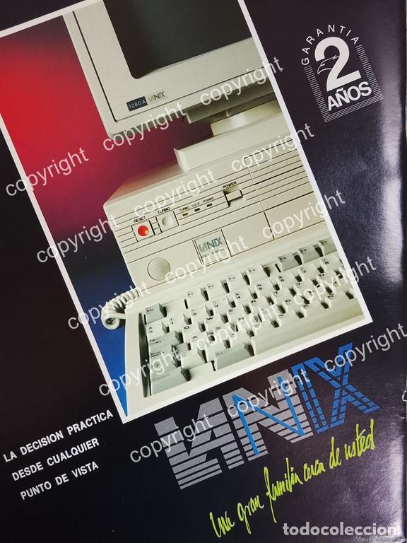 Collezionismo di affissi: AFICHE DE PUBLICIDAD RETRO. COMPUTADORAS LANIX LLEGA A MEXICO 1991