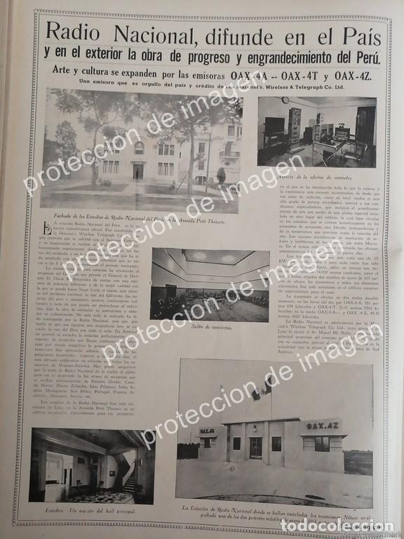 Collezionismo di affissi: AFICHE ANTIGUO, RADIO NACIONAL DE PERU OAX 1937 / Radio Difusoras