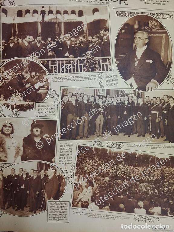 Collezionismo di affissi: AFICHE ANTIGUO, TOMA DE POSESION PASCUAL ORTIZ RUBIO 1930 /POLITICOS