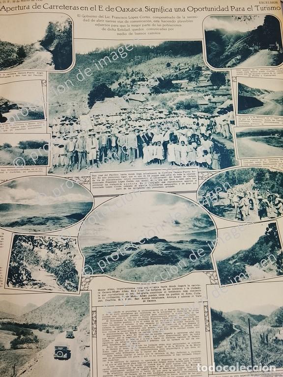 Collezionismo di affissi: CARTEL ANTIGUO. OAXACA Y SUS NUEVAS CARRETERAS 1930 /LDM