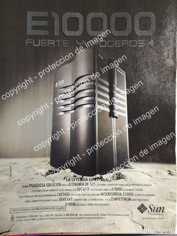 Sammeln von Plakaten: AFICHE PUBLICITARIO RETRO. SERVIDOR SUN ENTERPRISE 10000 1997 /OLDWARE
