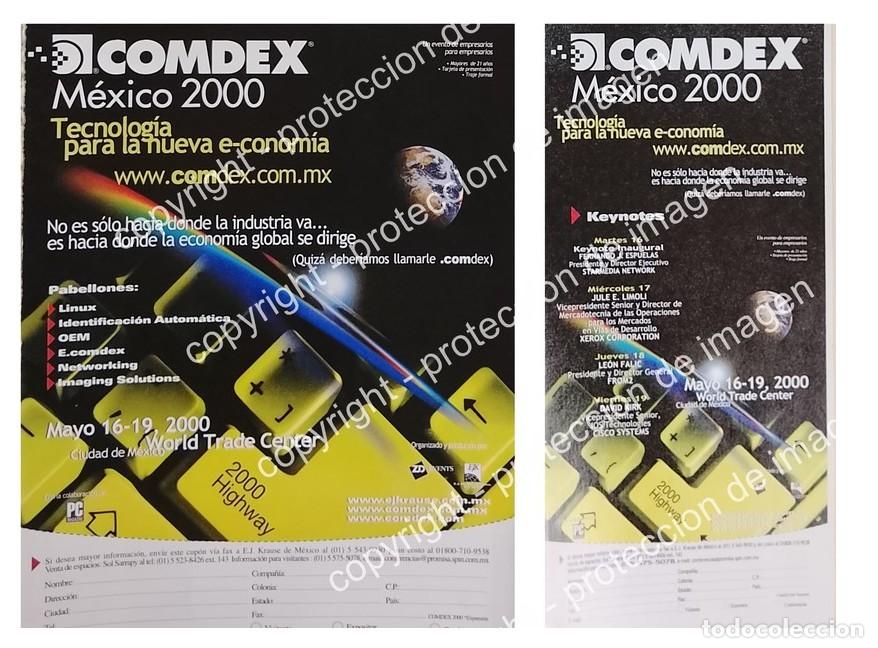 Sammeln von Plakaten: AFICHE VINTAGE ORIGINAL. EXPO COMDEX 2000 CDMX /EXPOSICIONES