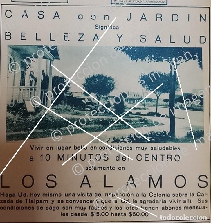 Sammeln von Plakaten: CARTEL ANTIGUO. CONSTRUYEN COLONIA LOS ALAMOS D.F 1930 /BIENES RAICES /3