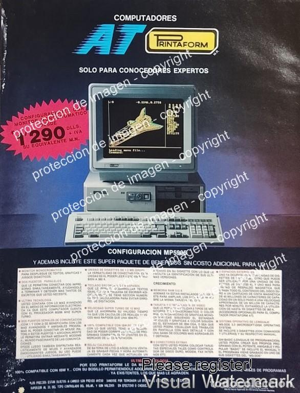 Sammeln von Plakaten: CARTEL DE PUBLICIDAD RETRO. COMPUTADORAS PRINTAFORM MP5905 1988 RARO