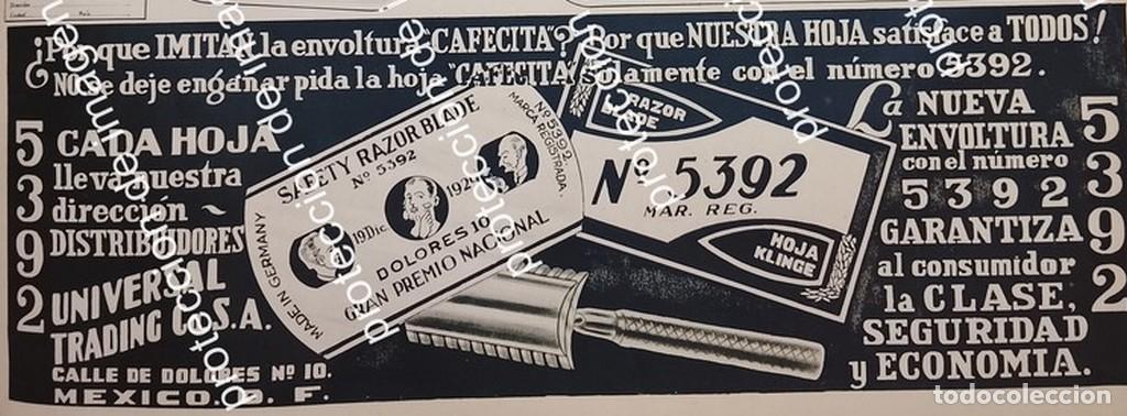 Sammeln von Plakaten: CARTEL ANTIGUO. NAVAJAS DE RASURAR UNIVERSAL 5392 /RARO