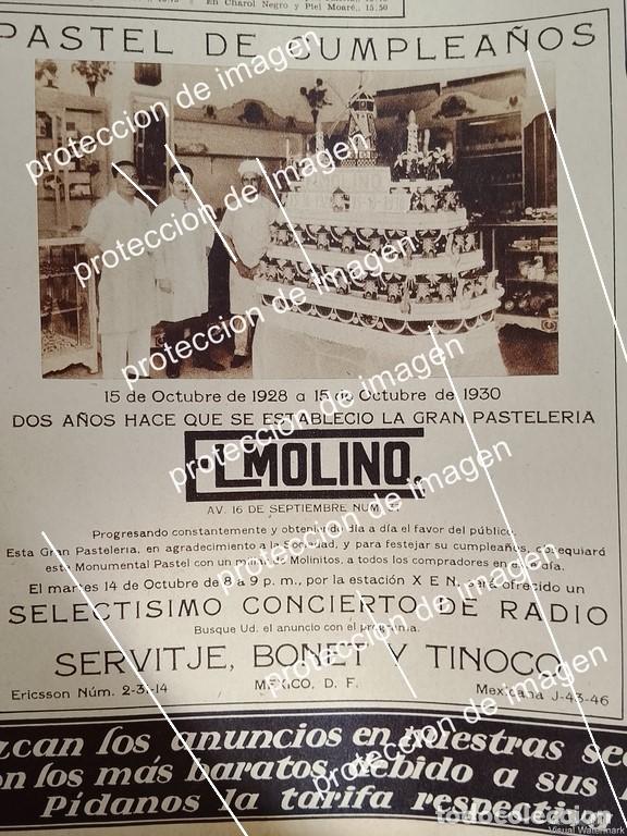 Sammeln von Plakaten: CARTEL PUBLICITARIO ANTIGUO. PASTELERIA EL MOLINO (BIMBO) 1930 /SUPER RARO