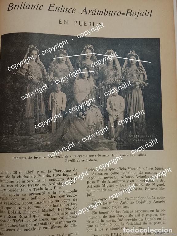 Colecionismo de cartazes: AFICHE ANTIGUO. BODA. ARAMBURO BOJALIL 1942 PUEBLA. /ASM