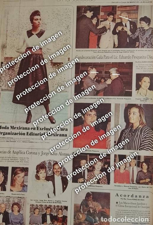 Colecionismo de cartazes: CARTEL ANTIGUO, EDUARDO PESQUEIRA OLEA RECIBE CONDECORACION 1987 / Politicos