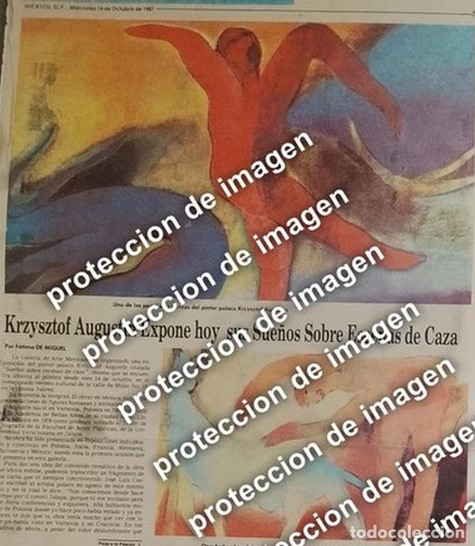 Colecionismo de cartazes: AFICHE RETRO, EXPOSICION DE ARTE DE KRZYSTOF MAREK AUGUSTIN OC 1987 /ARTE PINTORES