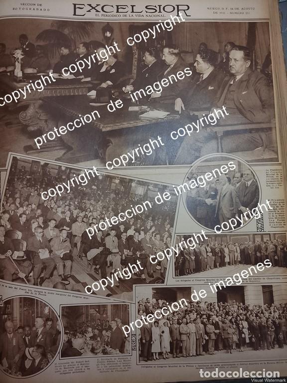 Colecionismo de cartazes: AFICHE ANTIGUO. CONGRESO MUNDIAL DE PRENSA Y PERIODISTAS 1931 /RARO