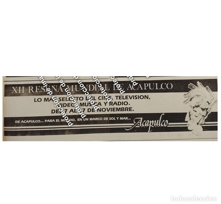 Colecionismo de cartazes: AFICHE RETRO, 12 RESE&Ntilde;A MUNDIAL DE CINE ACAPULCO 1987