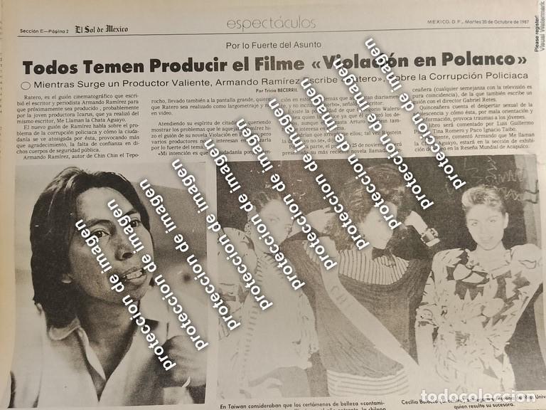 Colecionismo de cartazes: AFICHE RETRO, EL GUIONISTA ARMANDO RAMIREZ 1987 /CINE / PERIODISTAS