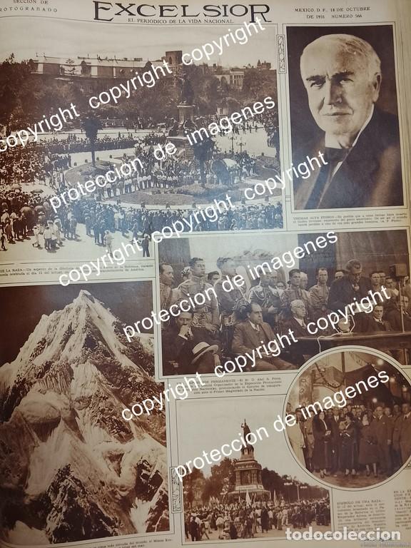 Coleccionismo de carteles: AFICHE ANTIGUO. NOTA. MUERE TOMAS ALBA EDISON 18 OCTUBRE 1931 Y MAS NOTAS