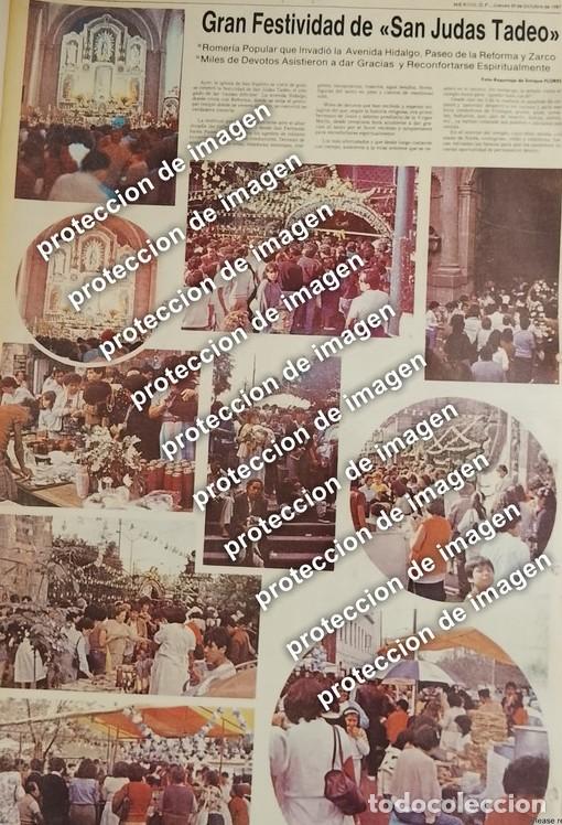 Coleccionismo de carteles: AFICHE RETRO. FIESTAS A SAN JUDAS TADEO D.F. 1987 /RELIGION