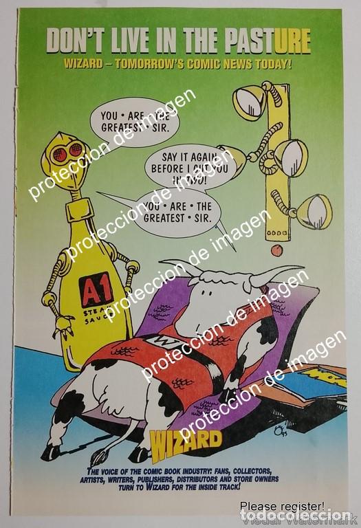 Coleccionismo de carteles: AFICHE PUBLICITARIO RETRO. WIZARD MAGAZINE. 1992