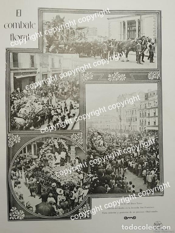 Coleccionismo de carteles: HOJA DE PRENSA ANTIGUA. DESFILE FLORAL, CIGARRERA EL BUEN TONO 1911 AV, SAN FRANCISCO. D.F /FESTIVAL