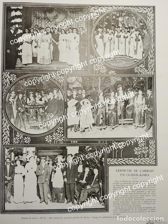 Coleccionismo de carteles: AFICHE ANTIGUO 1911 KERMESSE DE CARIDAD POR TERREMOTO EN GUDALAJARA /LDM