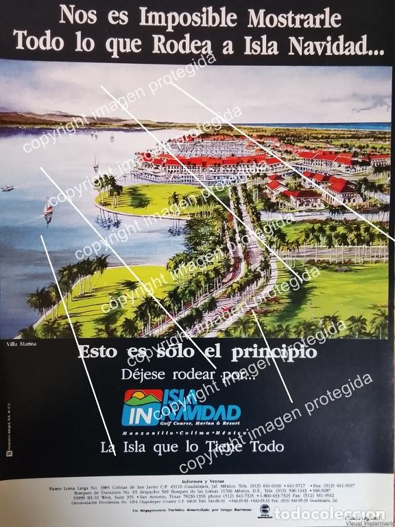 Collezionismo di affissi: AFICHE PUBLICITARIO RETRO. CENTRO TURISTICO ISLA NAVIDAD , GRUPO BARRAMAR 1993 MUY RARO