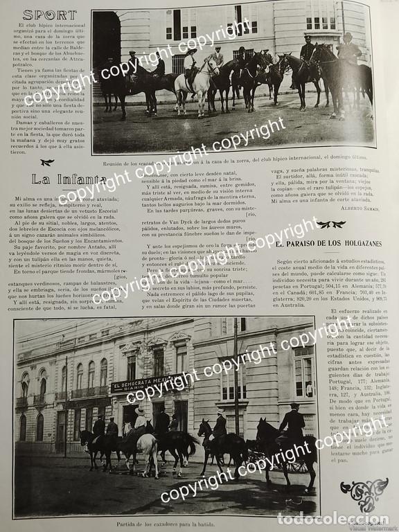 Sammeln von Plakaten: AFICHE ANTIGUO 1911 CLUB HIPICO INTERNACIONAL. MEXICO /ASM