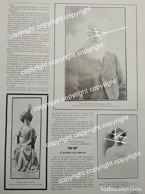 Sammeln von Plakaten: AFICHE ANTIGUO 1911 MENCION: FRANCISCO ECHEGARAY ALLEN / ENRIQUETA CRABTREE MAESTROS, MUSICOS