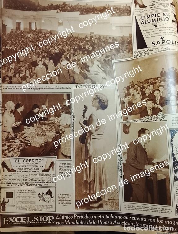 Sammeln von Plakaten: AFICHE ANTIGUO. LA VIOLINISTA CELIA TREVI&Ntilde;O / TEATRO VENUSTIANO CARRANZA. ETC /MUSICOS 1930