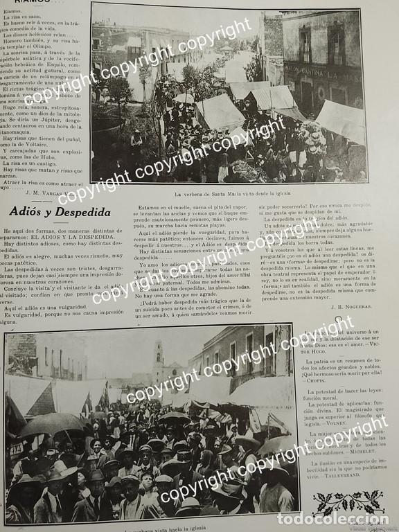 Collectionnisme d'affiches: HOJA DE PRENSA ANTIGUA 1911 FIESTA EN SANTA MARIA LA RIVERA /LDM