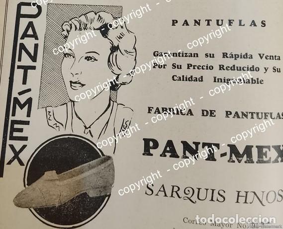 Collectionnisme d'affiches: AFICHE DE PUBLICIDAD ANTIGUA. PANTUNFLAS PENT-MEX, SARQUIS HNOS. 1941