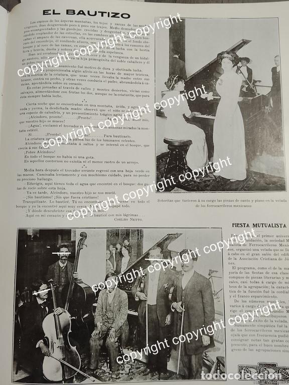 Collectionnisme d'affiches: HOJA DE PRENSA ANTIGUA 1911 ORQUESTA ABUNDIO MARTINEZ . CIRCULO MUTUALISTA / MUSICOS