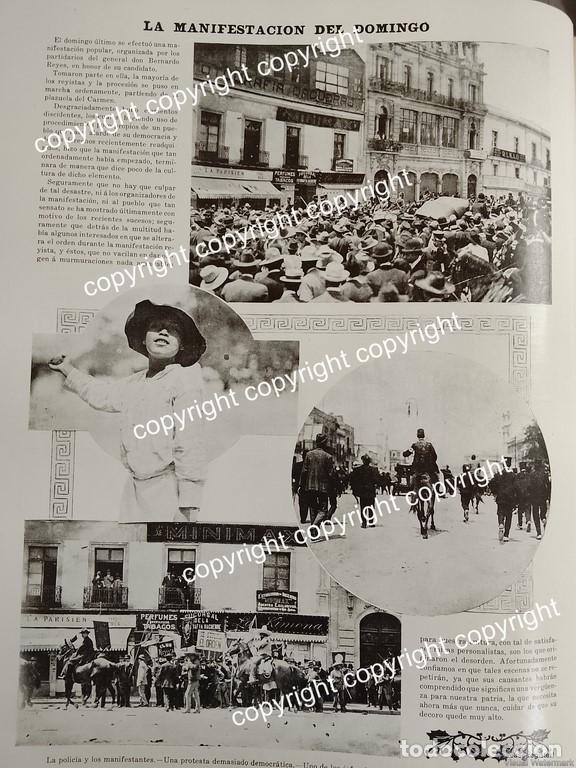 Collectionnisme d'affiches: HOJA DE PRENSA ANTIGUA 1911 CAMPA&Ntilde;A DE APOYO A BERNARDO REYES /POLITICA