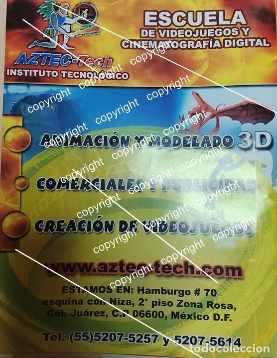 Collectionnisme d'affiches: HOJA DE PUBLICIDAD RETRO. ESCUELA DE DIBUJO AZTEC TECH 2006 /ESCUELAS