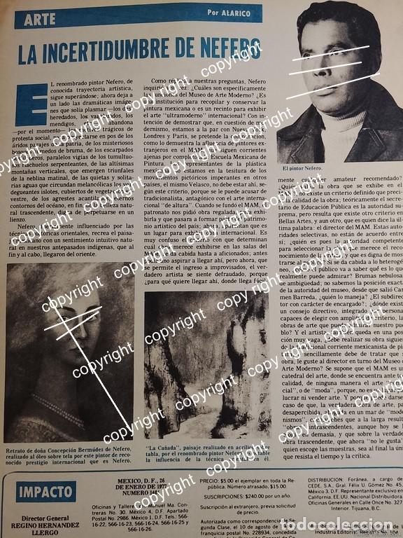 Collectionnisme d'affiches: AFICHE RETRO. EL PINTOR NEFERO. IGNACIO LOPEZ BELTRAN 1977 /PINTORES