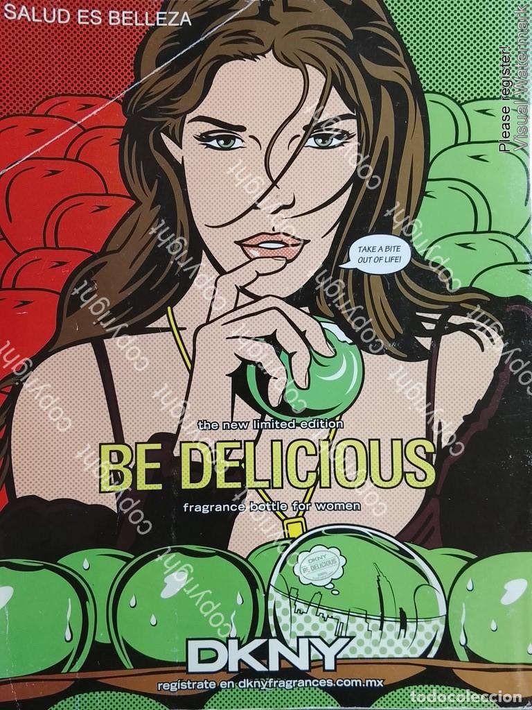 Collectionnisme d'affiches: CARTEL PUBLICITARIO RETRO. PERFUMES BE DELICIUS DKNY 2008