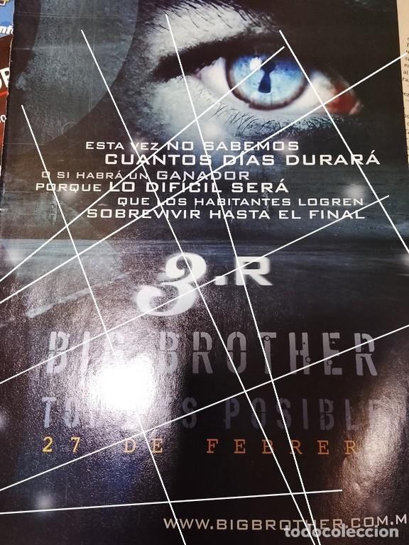 Poster collecting: CARTEL PUBLICITARIO RETRO. LANZAN BIG BROTHER 3R 2005