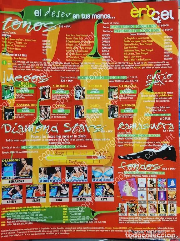 Poster collecting: CARTEL PUBLICITARIO RETRO. LINEA EROTICA EROCEL 2005