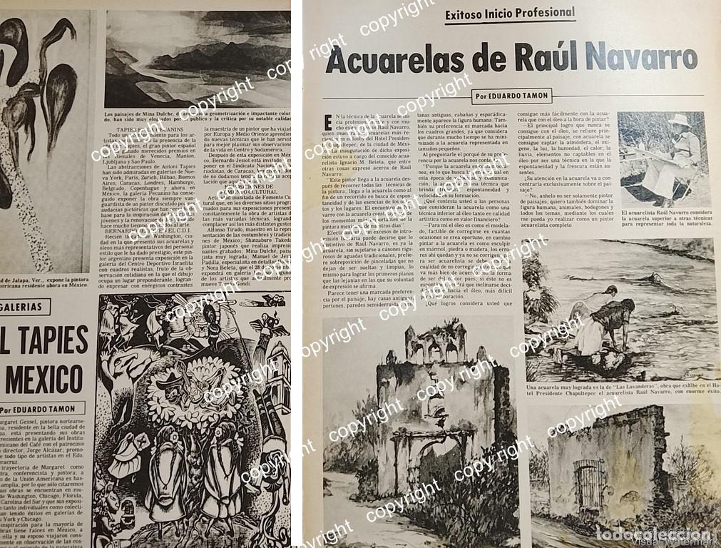 Poster collecting: AFICHE RETRO. EL PINTOR RAUL NAVARRO Y MARGARET GASSEL 1977 /PINTORES