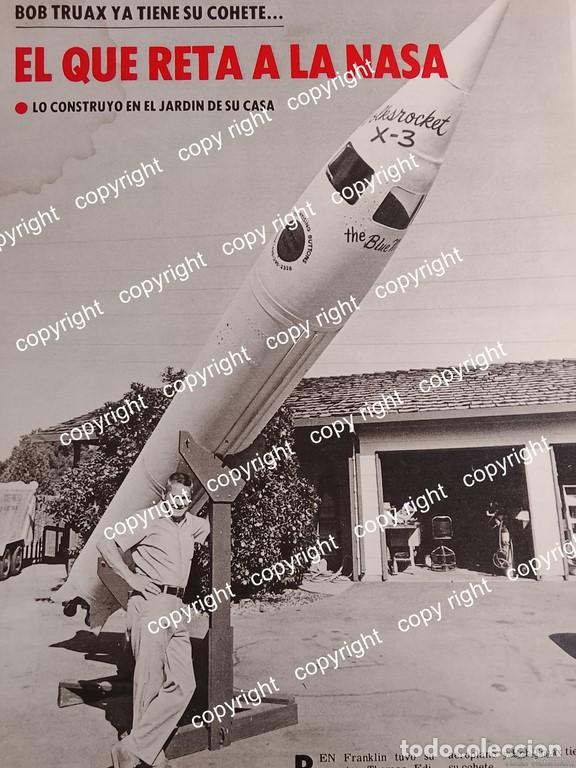 Poster collecting: AFICHE RETRO. ROBERT TRUAX Y SU COHETE X-3 NASA /CIENTIFICOS