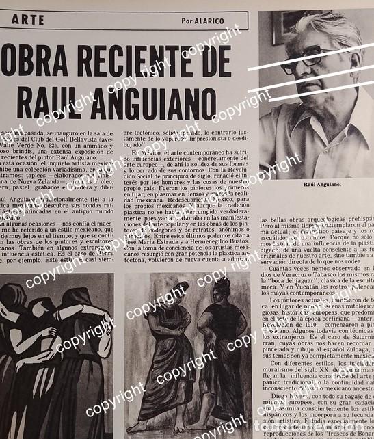 Poster collecting: AFICHE VINTAGE. EXPOSICION DE RAUL ANGUIANO, CLUB DE GOLF BELLAVISTA 1979 /PINTORES