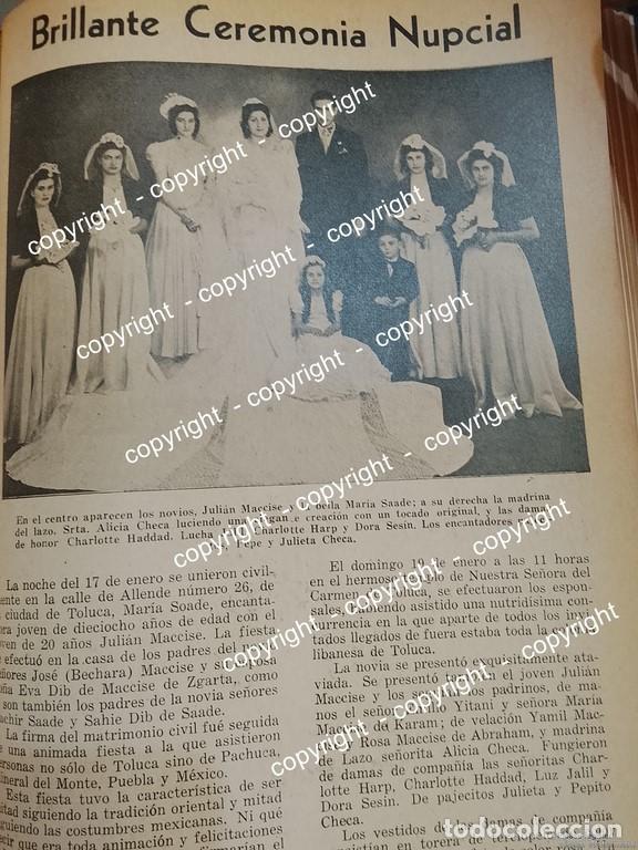 Poster collecting: AFICHE ANTIGUO. BODA. PATJANE NICOLAS 1941 ( COMUNIDAD LIBANESA) ASM