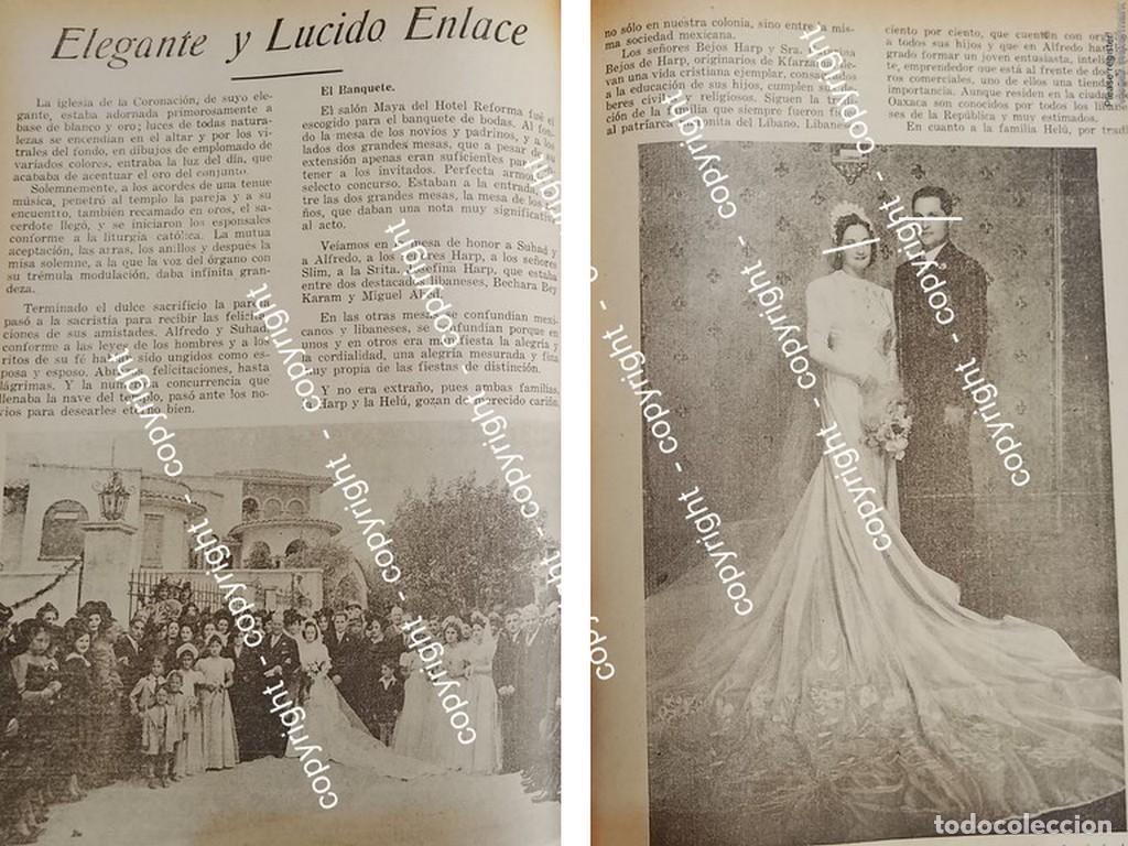 Poster collecting: AFICHE ANTIGUO. BODA. HARP HELU ( SUHAD Y ALFREDO ) 1942 ASM