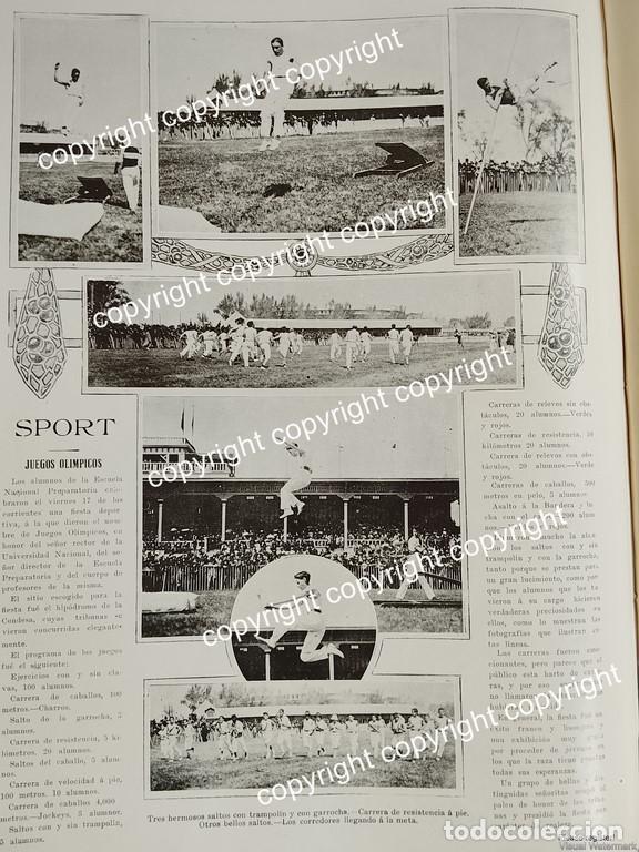 Poster collecting: AFICHE ANTIGUO 1911 JUEGOS OLIMPICOS. ESCUELA NACIONAL PREPARATORIA