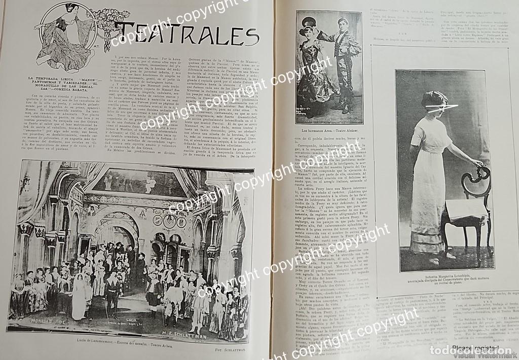 Poster collecting: AFICHE ANTIGUO 1911 LA PIANISTA MARGARITA LETECHIPIA, TEATRO ARBEU Y MAS NOTAS / MUSICOS
